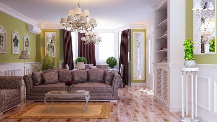 Интересное решение для гостиной в стиле неоклассика - потолочные люстры и торшеры с одинаковыми плафонами подобраны в тонком соответствии в тонком соответствии стилю.  Интересное решение для гостиной в стиле неоклассика - потолочные люстры и торшеры с одинаковыми плафонами подобраны в тонком соответствии в тонком соответствии стилю.