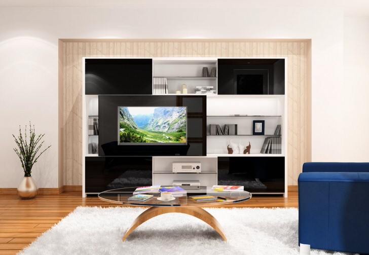 Лёгкость форм мебели модерн. Оригинальный журнальный столик.