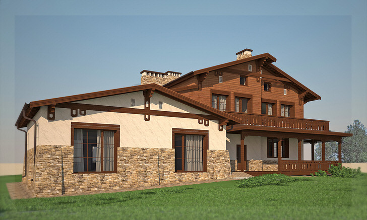 Современный дом в стиле шале (70 сказочных фото) 1 Удачный проект дома