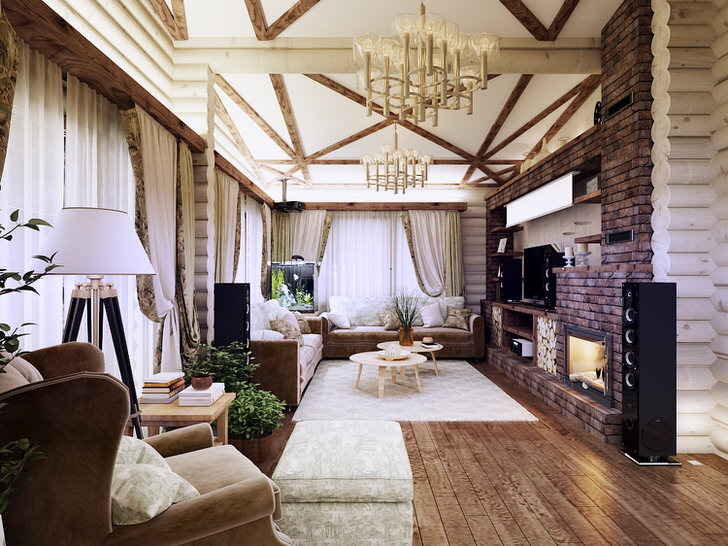 Деревенский шик горного домика Деревенский шик горного домика