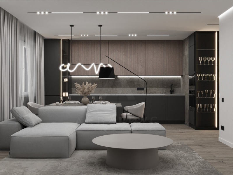 Дизайн однокомнатной квартиры 60 м2 – все фото Дизайн однокомнатной квартиры 60 м2 – все фото