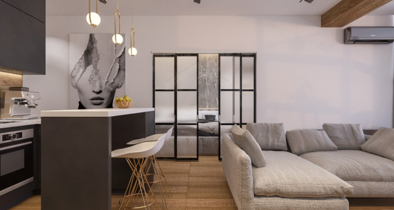 Металл в интерьере: 50+ идей для стильного дома! 5 Металл в интерьере: стильные сочетания с другими материалами