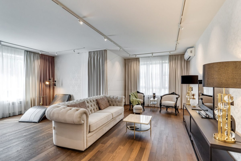 Классический интерьер: элегантность вне времени 12 Ремонт трехкомнатной квартиры 89 м2 — все фото