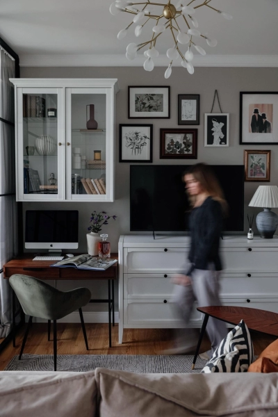 Квартира в паризькому стилі: затишок для молодої пари (40 кв.м) 2 Московская квартира 40 м² для красивой жизни